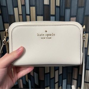 Kate Spade Parchment Staci Dual Zip Around Crossbody